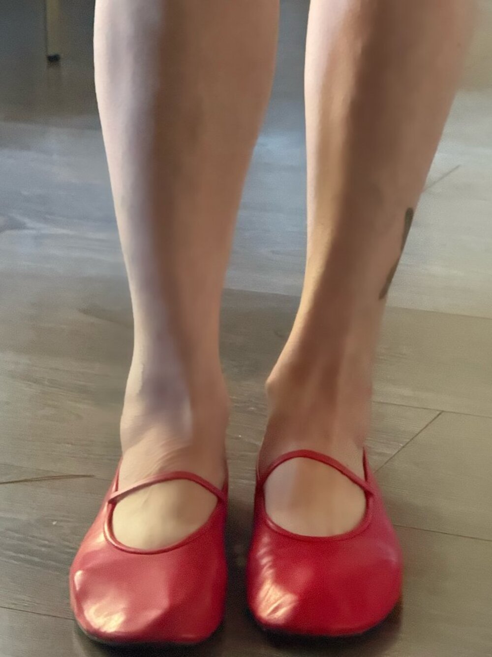 Jeffrey Campbell Dancerina Red Mary Jane Flats Size 8.